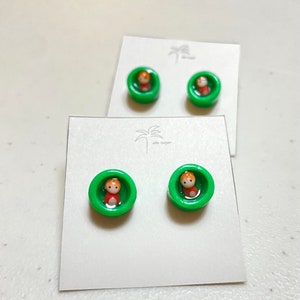 Ponyo in Bucket Clay Earrings- Ghibli Studio | Unique Gift Idea | Perfect for Anime and Studio Ghibli fans