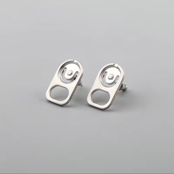 Funky & Funny Soda Pull Tab Stud Earrings | UNISEX | Unique Gift Ideas