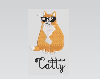 Cute-Mini Cats-Machine Embroidery Design Set--Instant download
