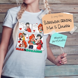 Max and Roxanne, Happy Valentine's Day, Sublimation printing, Digital file, Instant download