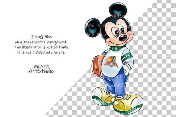Micky Maus, Minnie Maus, Digitale Illustration, Stoffdruck,  Sublimationsdesign, Sofort Download -  Schweiz