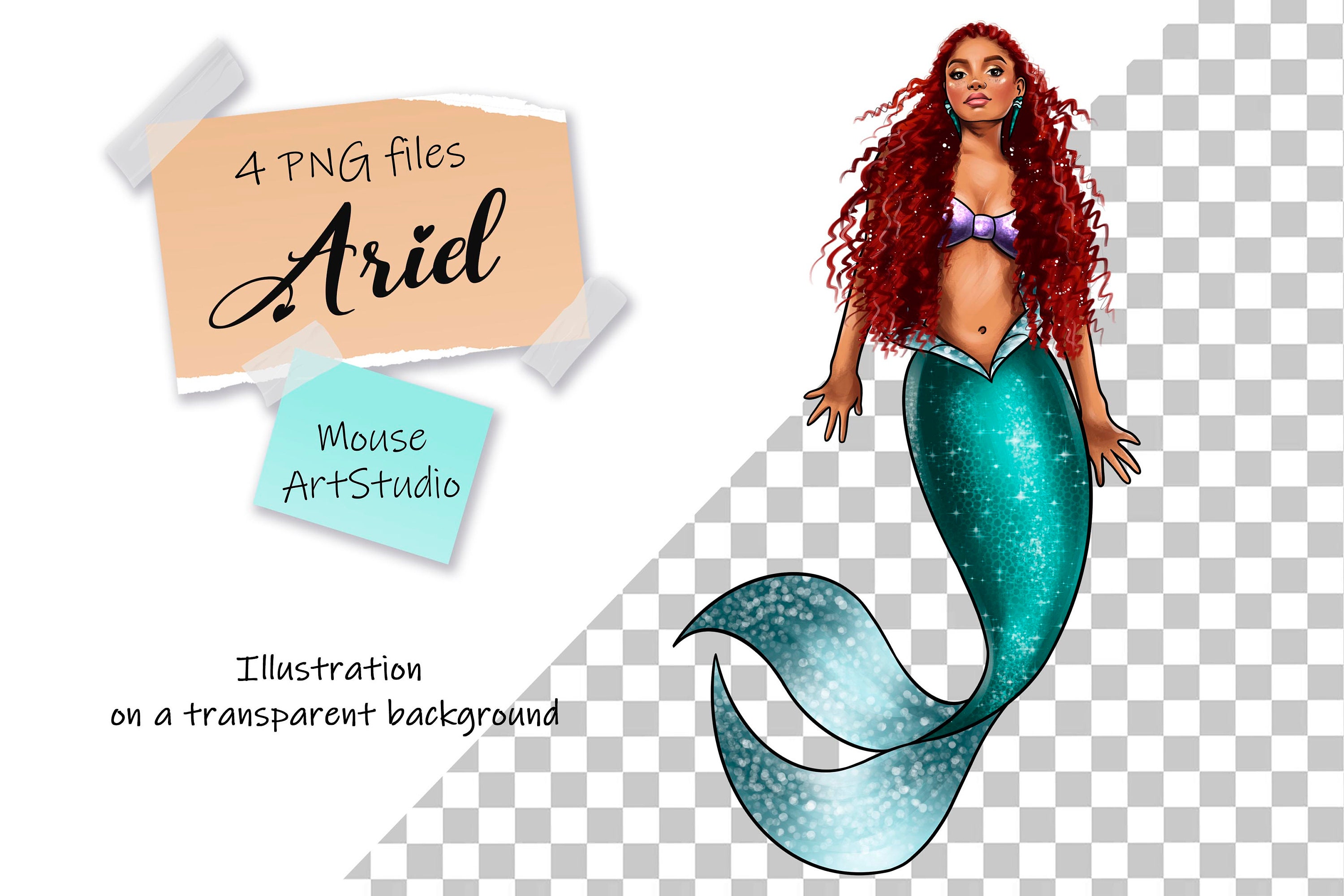 Mermaid Under Sea Cricut Sublimation PNG Graphic by Pikxort Studio ·  Creative Fabrica
