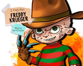 Freddy Krueger, A Nightmare on Elm Street, Halloween, Sublimationsdesign, digitale Illustration, Sofort Download