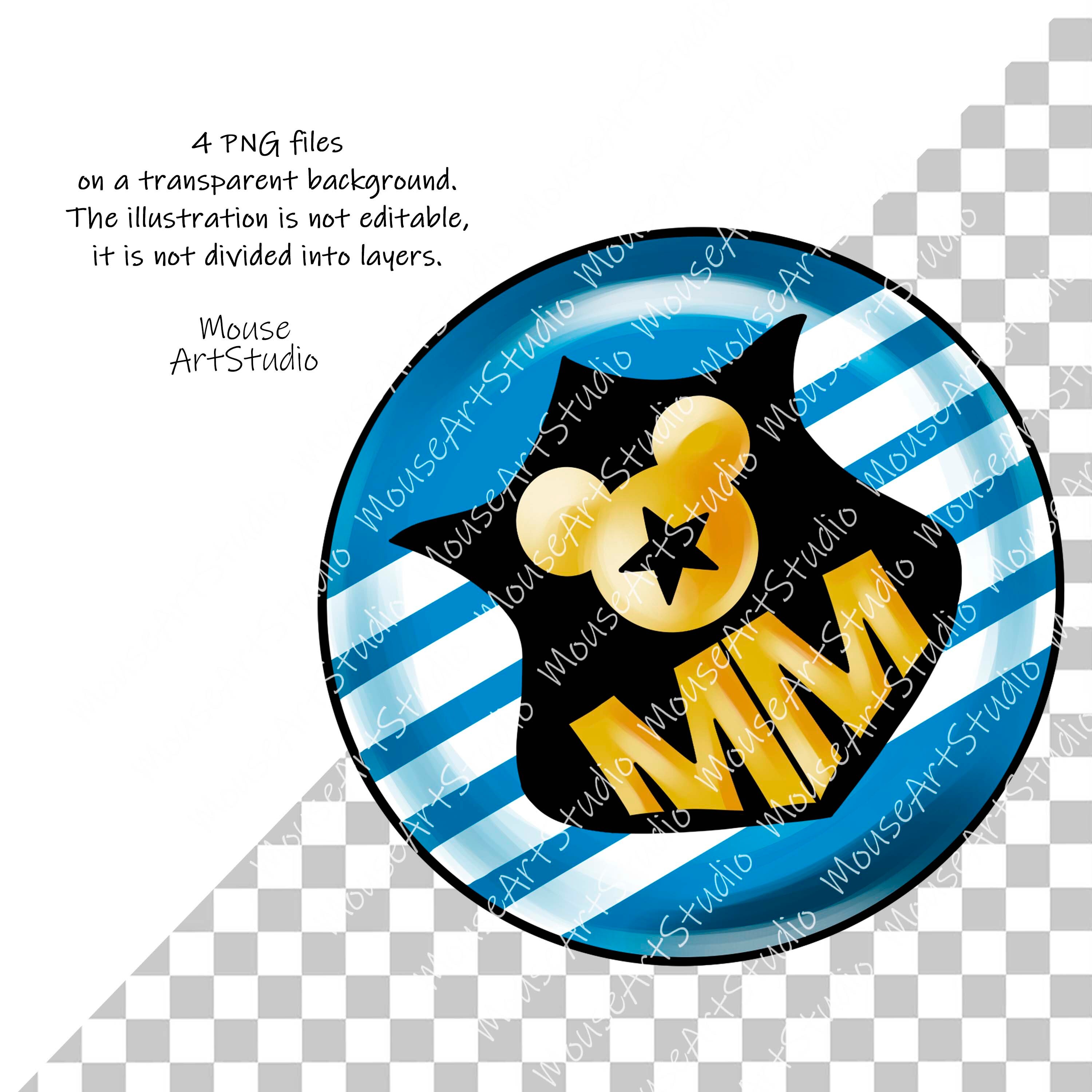 ミッキーマウス PNG、警察、昇華デザイン、デジタルイラスト、即時