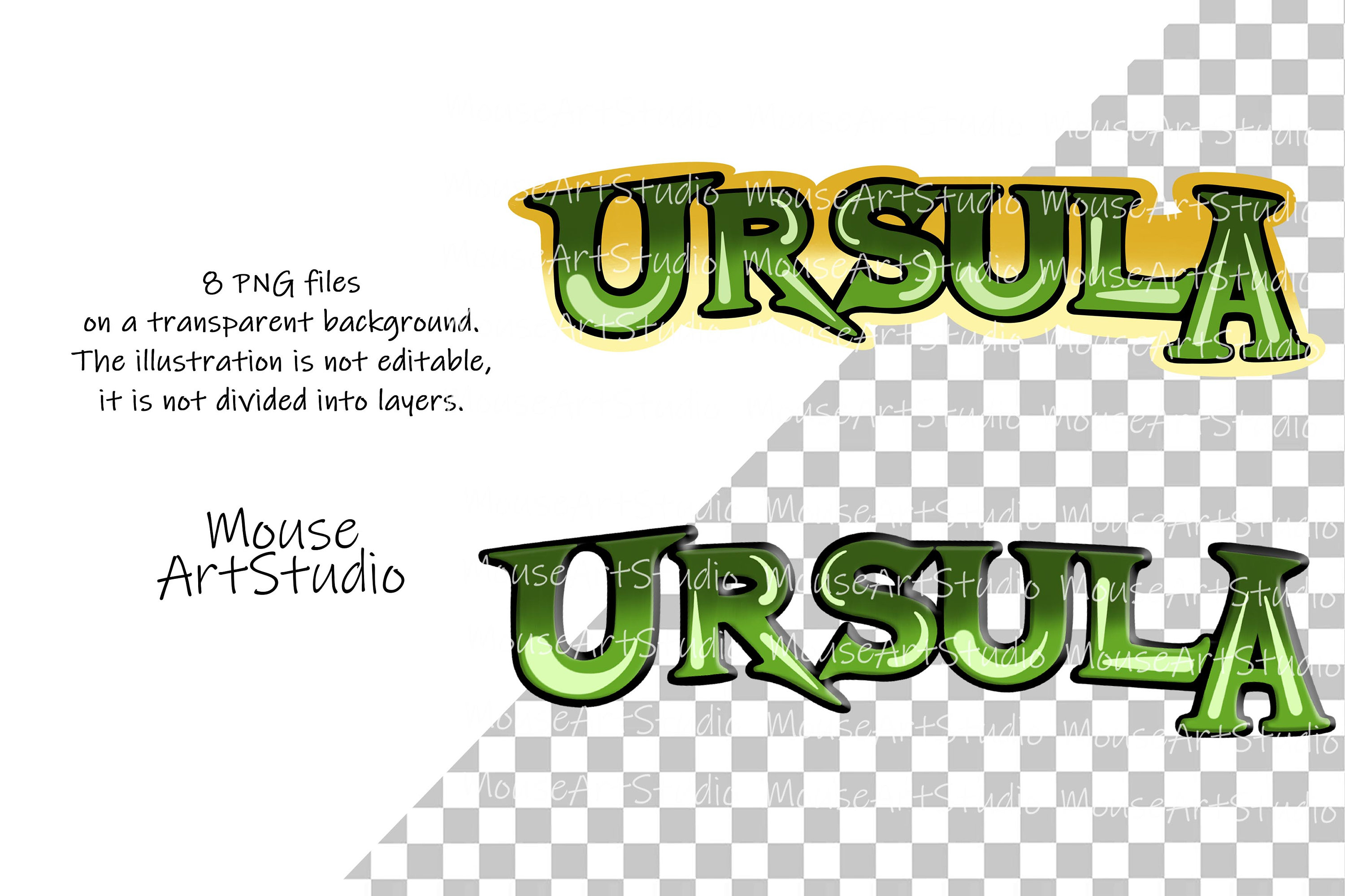 Ursula, the Evil Witch, Octopus, Sublimation Design, Digital