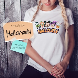 Halloween Mickey and Friends File, Halloween Party Png, Sublimation Printing, Digital File, Instant Download