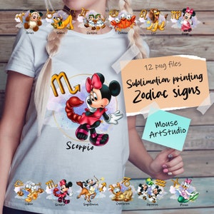 Znaki Zodiaku, Druk Sublimacyjny, Plik Cyfrowy, Natychmiastowe Pobieranie