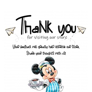 Snack bar, Waiters, Food, Mickey and Minnie, Donald and Daisy, Digital Illustrations, Instant Download image 7