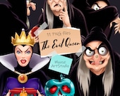 The Evil Queen, Snow White and the Seven Dwarfs, Sublimation Design, Digital Illustration, Instant Download