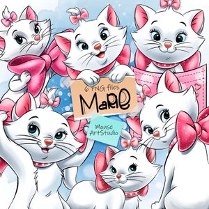 Layered Aristocat Marie, Aristocats SVG and PNG