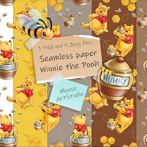 Winnie the Pooh Wrapping Paper for Baby Shower, Blue Winnie the Pooh Gift  Wrap, Cute Winnie the Pooh Baby Shower Wrapping Paper Sheets 