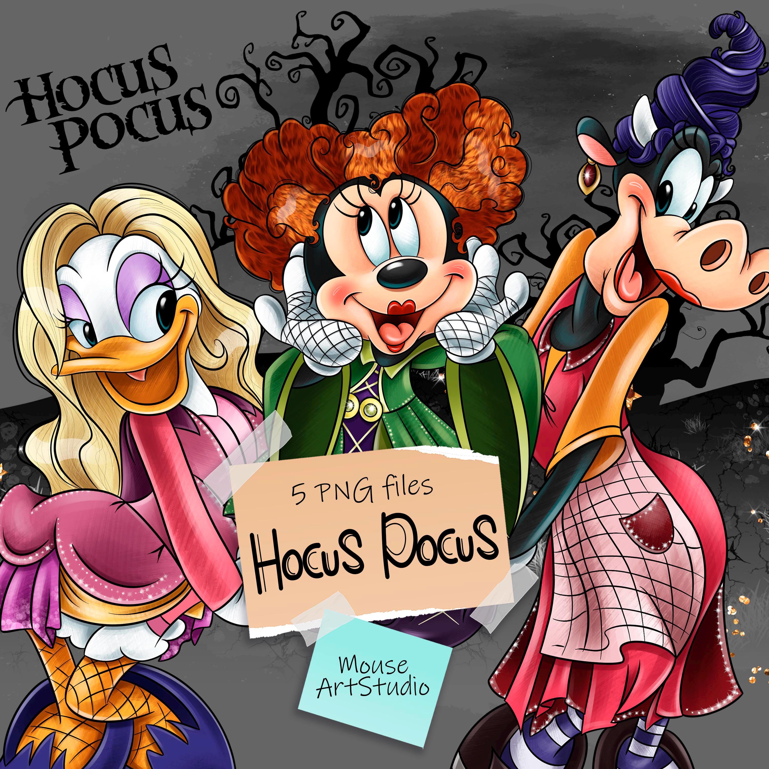 ホーカス・ポーカス ミニーと仲間たち ハロウィン PNG クリップアート
