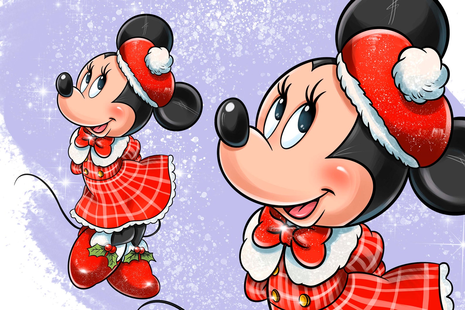 Minnie in Red Minnie Mouse PNG Happy New Year Sublimation - Etsy