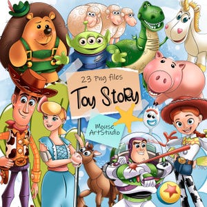 Clipart Digital, Toy Story, Ilustrações do Mouse Art Studio, Ilustrações Digitais, Download Instantâneo