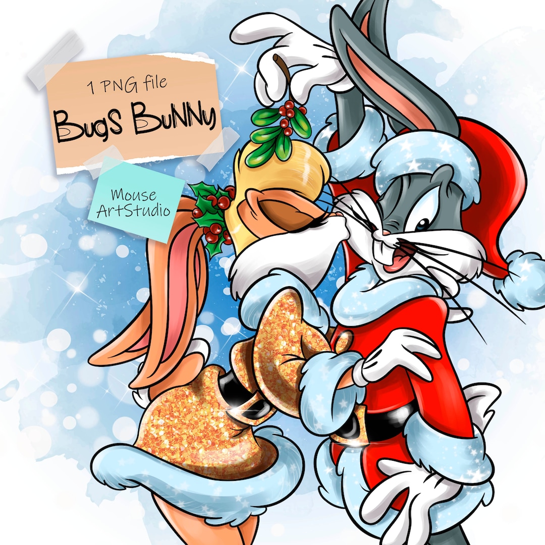 Bugs Bunny Lola Bunny Merry Christmas Happy New Year - Etsy