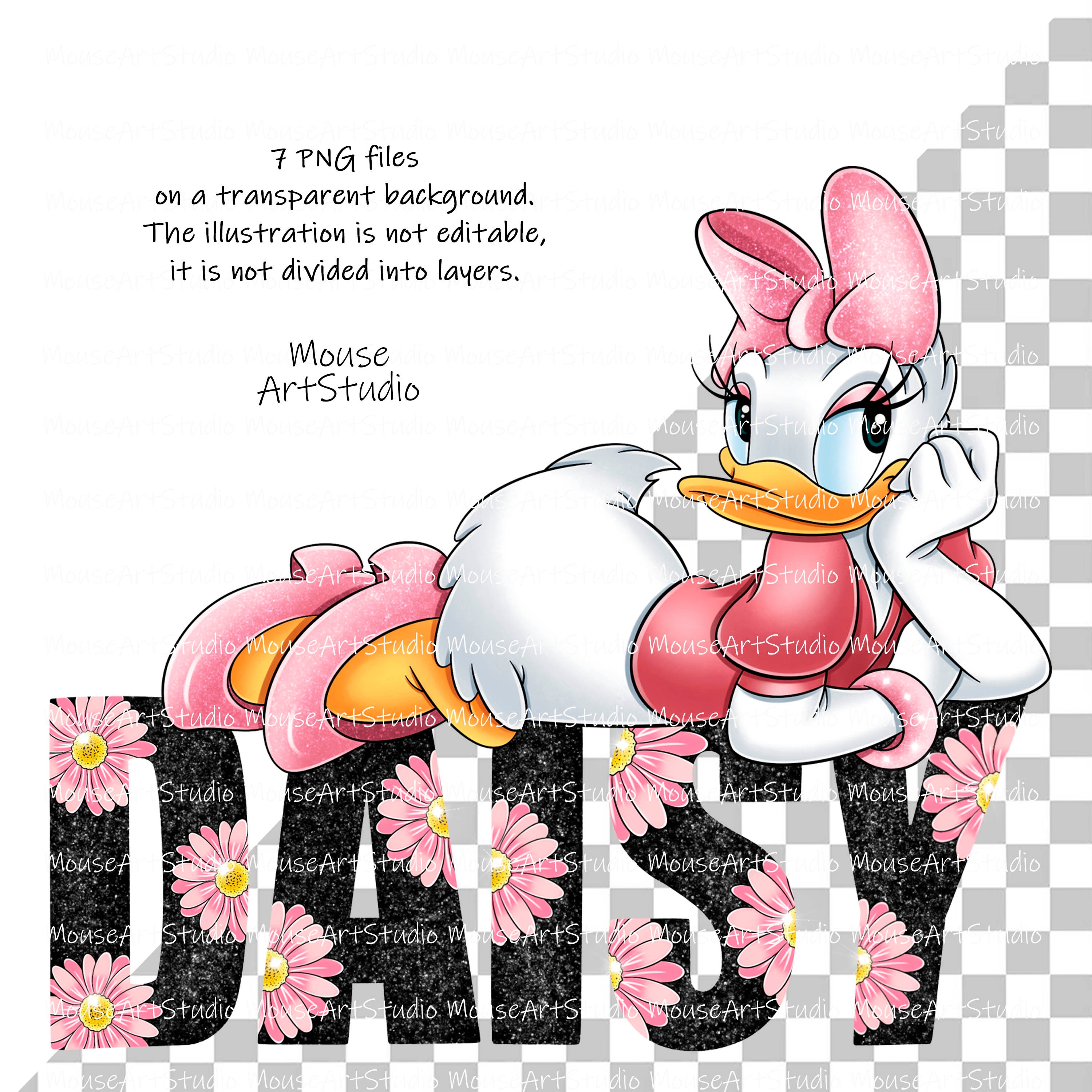 ミッキーマウスとその仲間たち、昇華デザイン、デジタルイラスト、即時