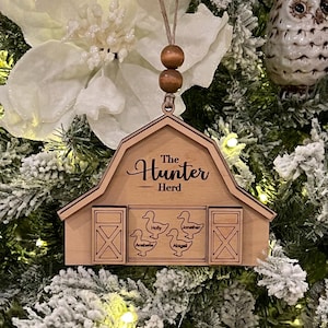 Ornament SVG, Laser Cut File, Glowforge Tested, Barn Ornament SVG, Laser Ready File, Digital Download