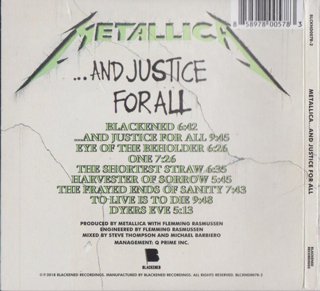 Metallica – and Justice for All (2020) - Etsy