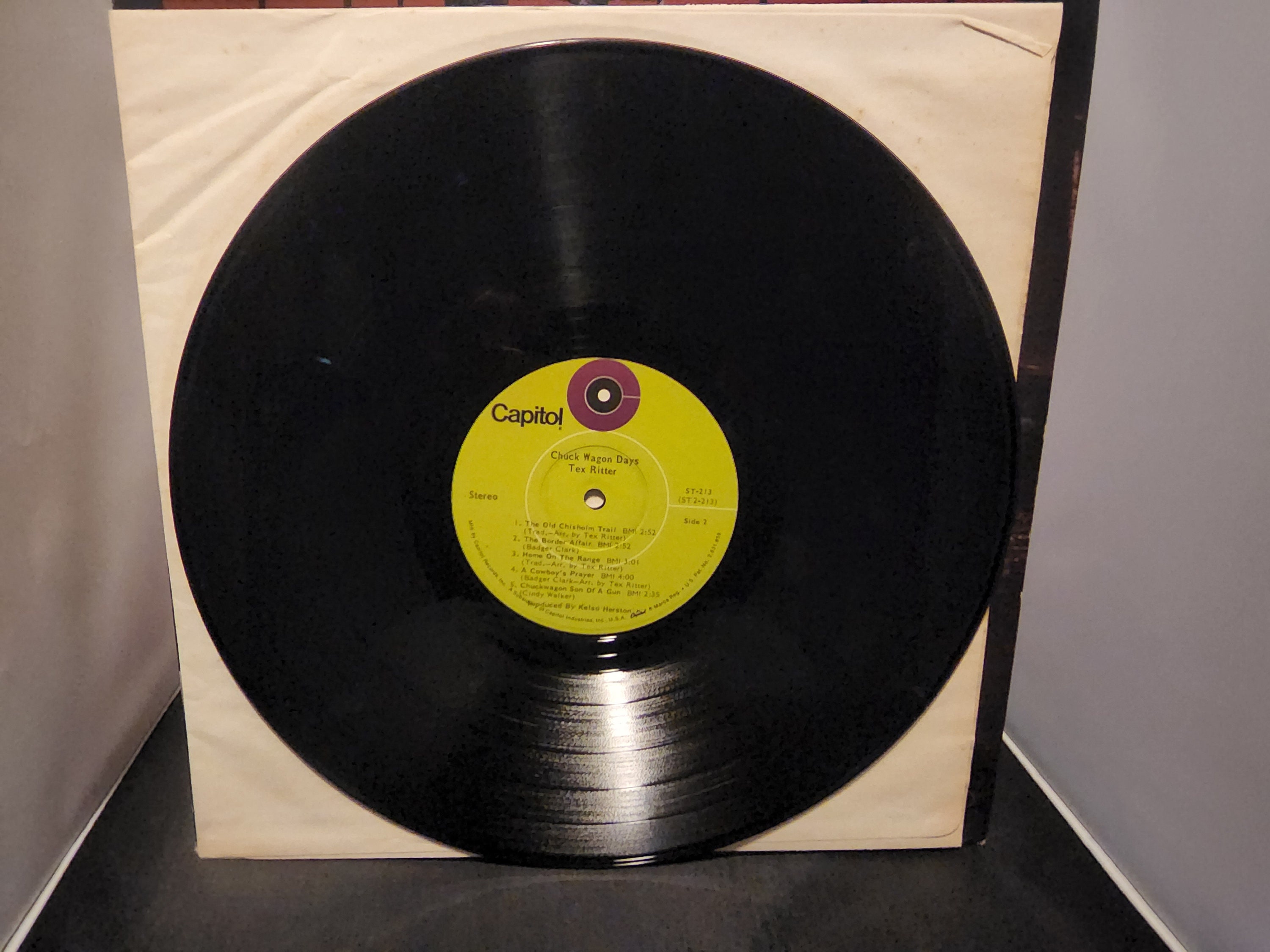 Tex Ritter Chuck Wagon Days Capital Records ST 213 1969 - Etsy