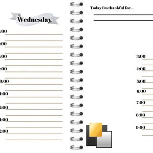 Agenda quotidien numérique Thème Or image 3