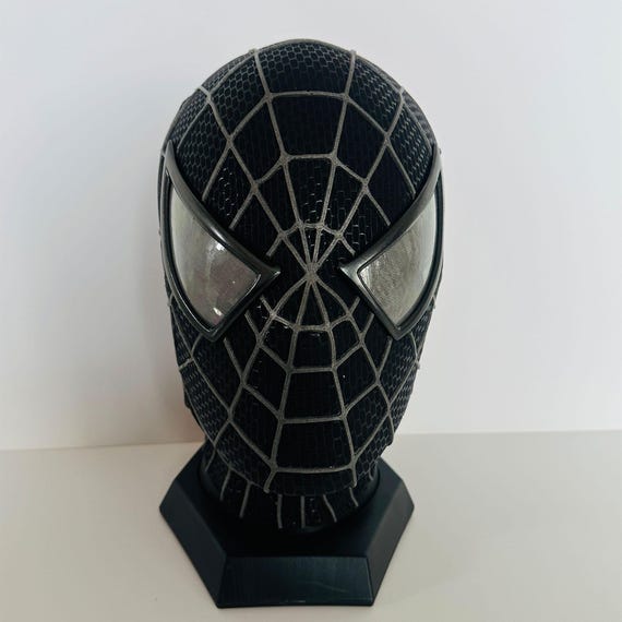 サム・ライミ版スパイダーマンマスク、フェイスシェルと3Dラバーウェブ