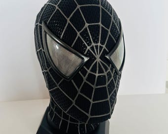 サム・ライミ版スパイダーマンマスク、フェイスシェルと3Dラバーウェブ