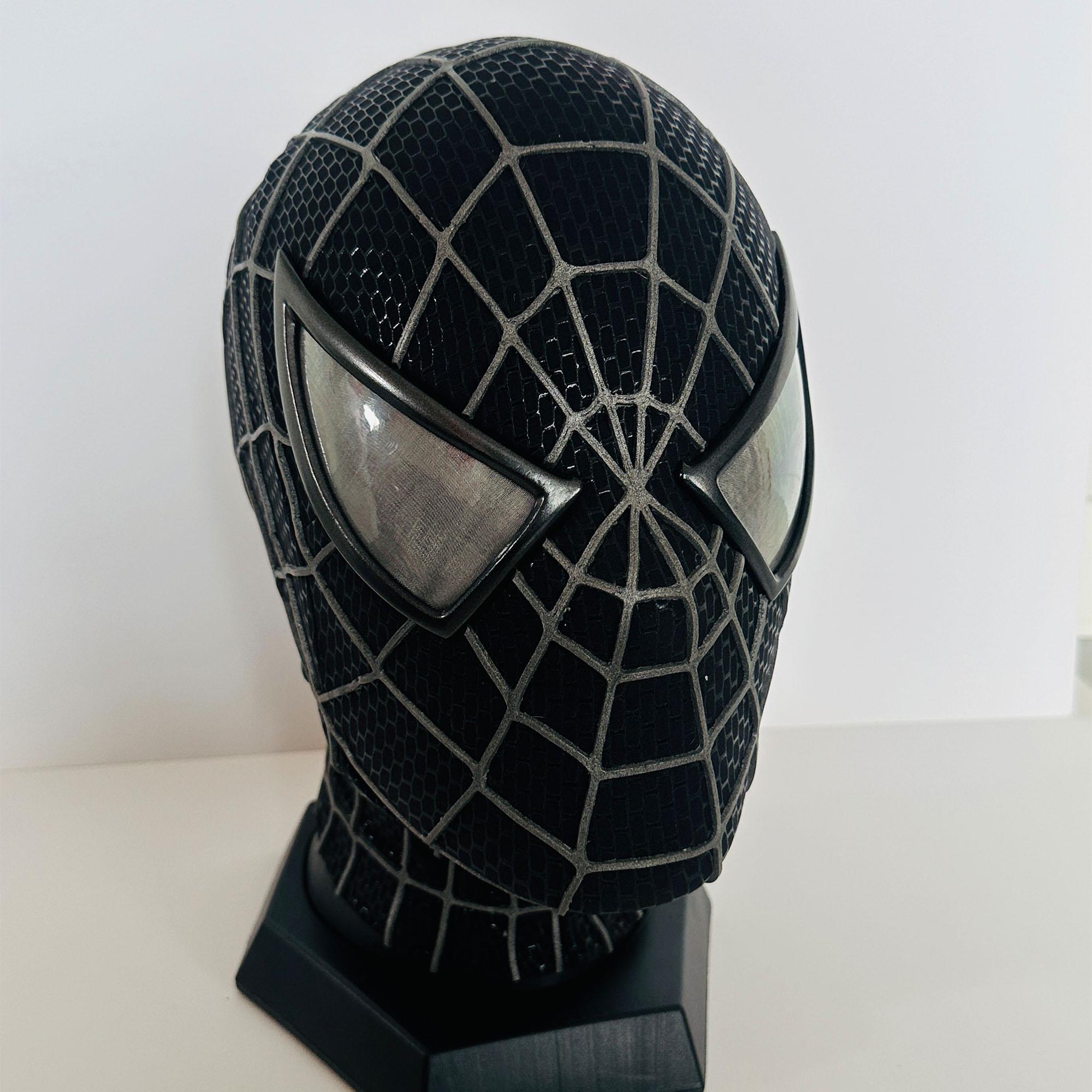 サム・ライミ版スパイダーマンマスク、フェイスシェルと3Dラバーウェブ