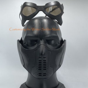 Winter Solider Cosplay Mask,Adjustable winter soldier mask,Cosplay Costume 1:1 Life Scale Wearable Movie Prop Replica Cosplay Adult Mask