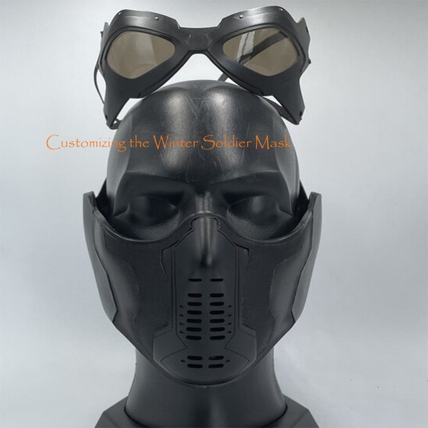 Winter Solider Cosplay Mask,Adjustable winter soldier mask,Cosplay Costume 1:1 Life Scale Wearable Movie Prop Replica Cosplay Adult Mask