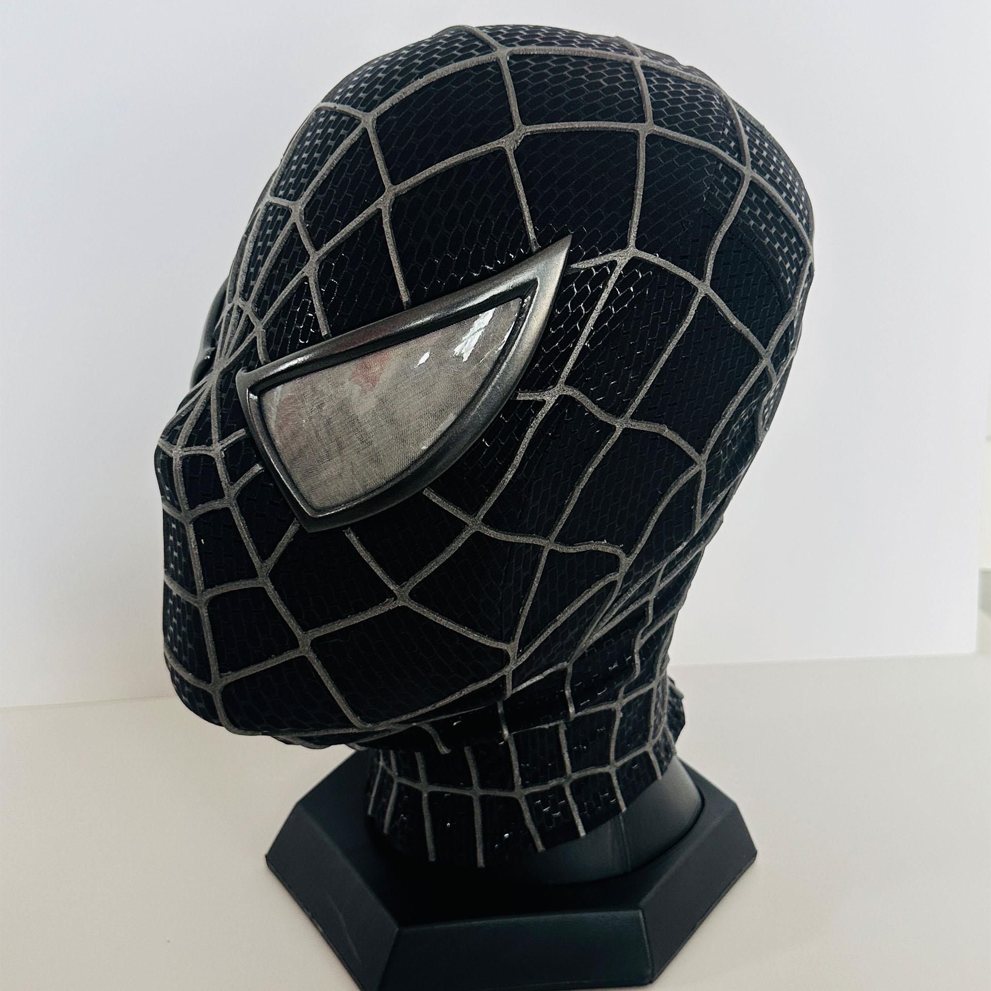 サム・ライミ版スパイダーマンマスク、フェイスシェルと3Dラバーウェブ