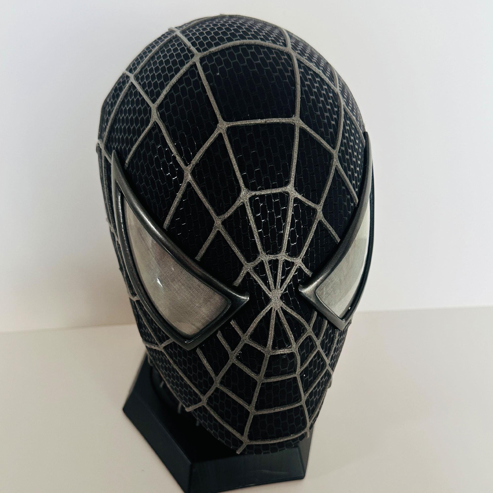 サム・ライミ版スパイダーマンマスク、フェイスシェルと3Dラバーウェブ