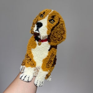 Grote schattige hondenhond Naai patches puppy voor kleding of tas of T-shirt geborduurde applicaties
