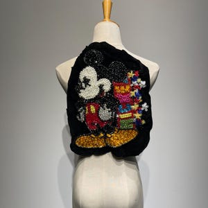 Toppa con strass colorati scintillanti / Paillettes, perline e perle / Design unici