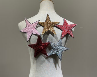 Taylor Sequins Star Iron-on Patch - Sparkling Embellishment for DIY Projects