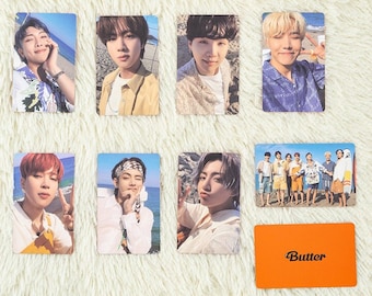 BTS Butter Photocards, V Jimin Suga JungKook J-Hope Jin RM Photo Cards, Bangtan Boys Photo Cards Set, bts merch, Gift For Army, Butter-1