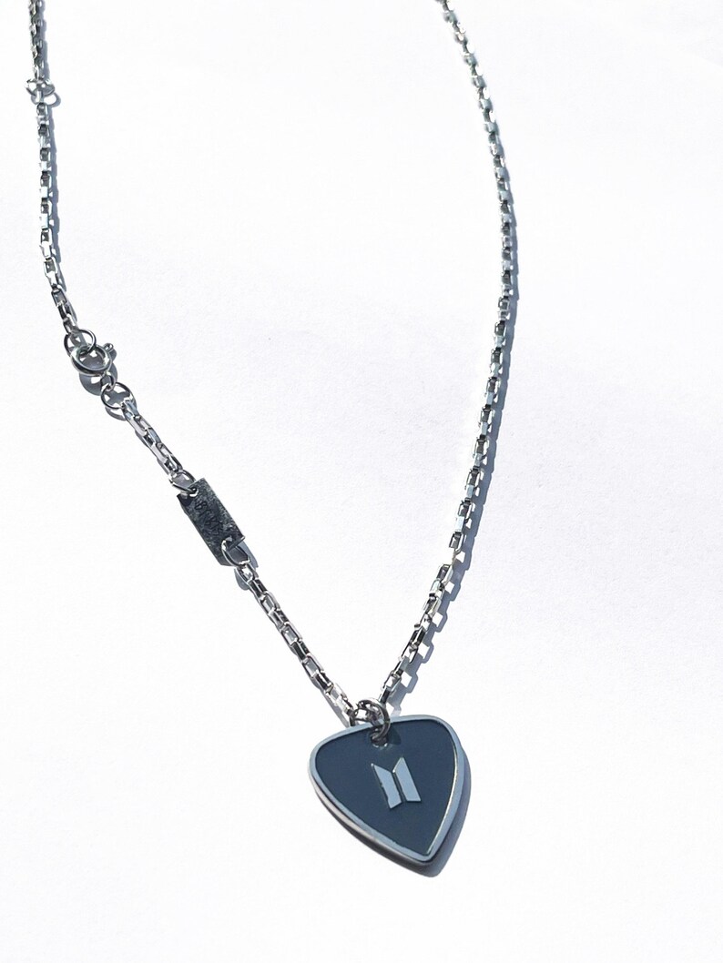 Guitar Pick Necklace Jewelry Designed by SUGA BTS Merch Etsy