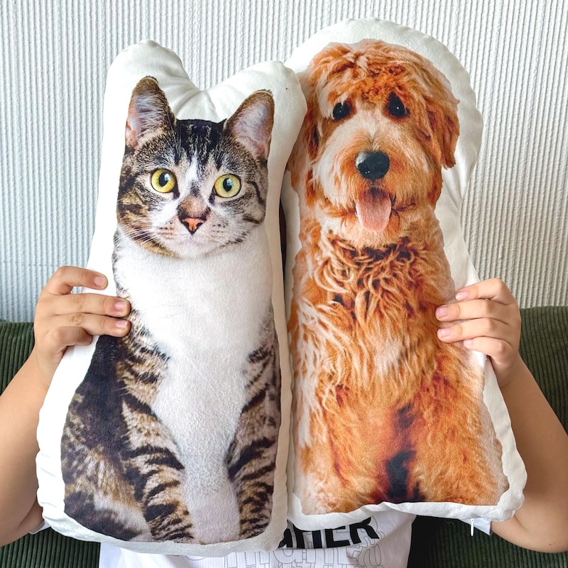 Custom cat shaped pillow etsy