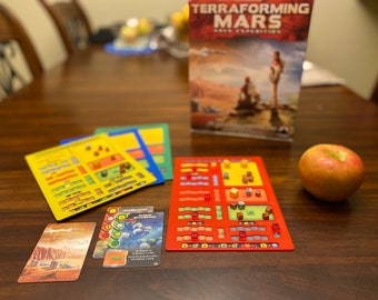 Full set of 4 Terraforming Mars - Ares Expedition Organizer Overlays (4 Overlays)