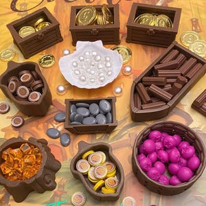 10 Piece Everdell Components Upgrade Kit Resource Containers and Vessels (Unofficial)