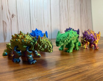 Jouet de dinosaure Ankylosaurus flexible - Réaliste et durable