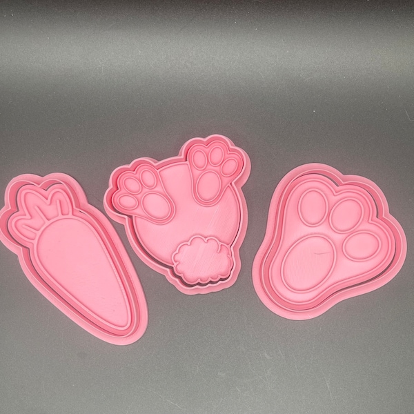 Bunny cookie cutter set