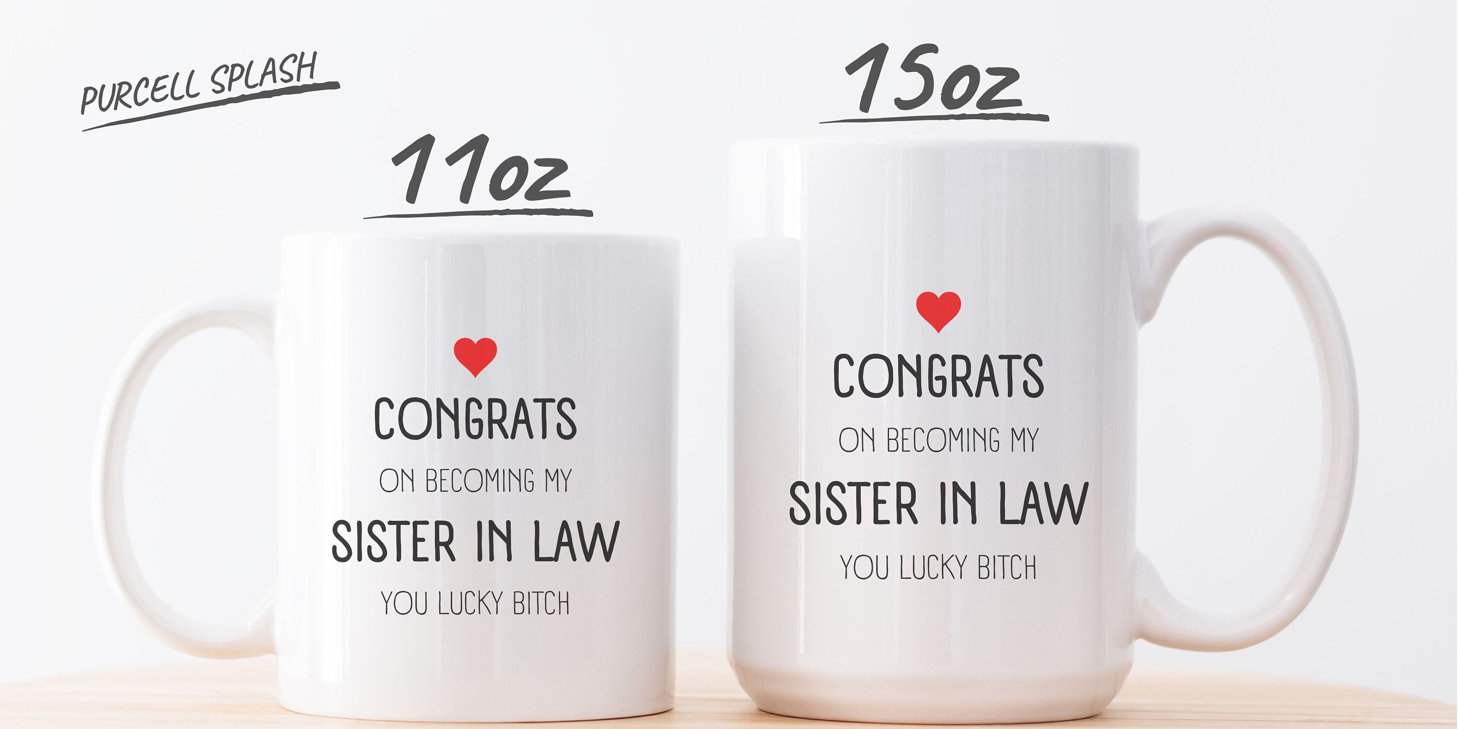 Congrats on Becoming My Sister in Law Mug, Funny Mug Wedding Gift