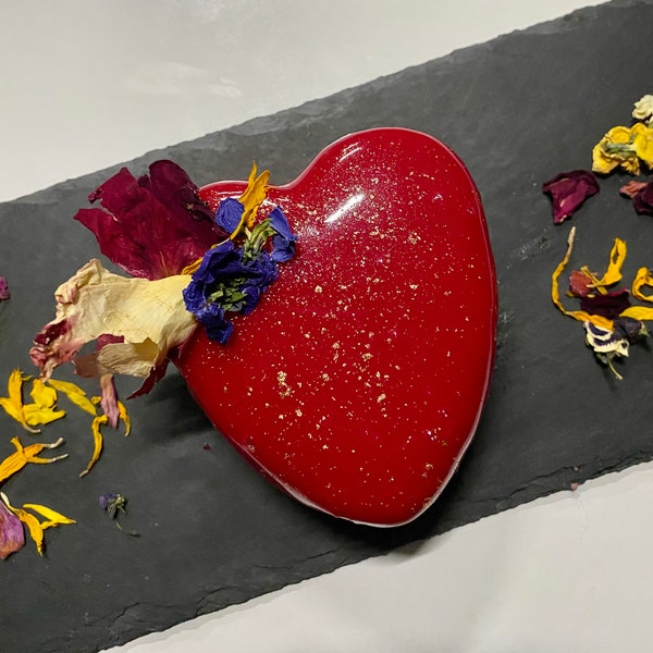 Shiny Bento Valentines Heart Cake