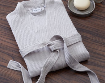 Florence Cotton Waffle Bathrobe Soft & Lightweight