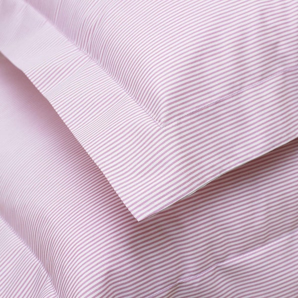Premium 100% Egyptian Cotton Soft Hotel Quality Luxury Cambridge Stripe 200 Thread Count Duvet Cover With Pillowcase Pair Set