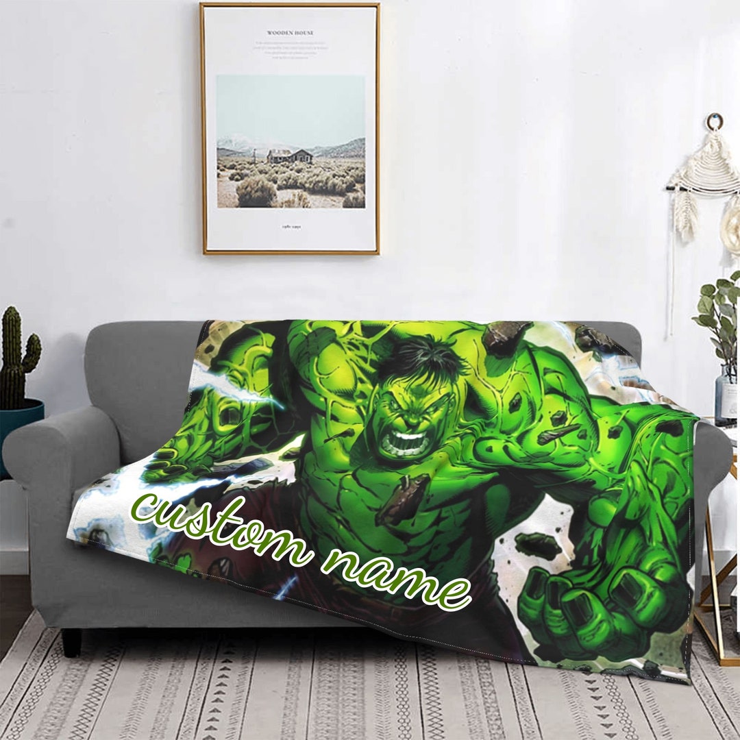 Custom Name Blanket Marvel the Incredible Hulk Carter Tapestry
