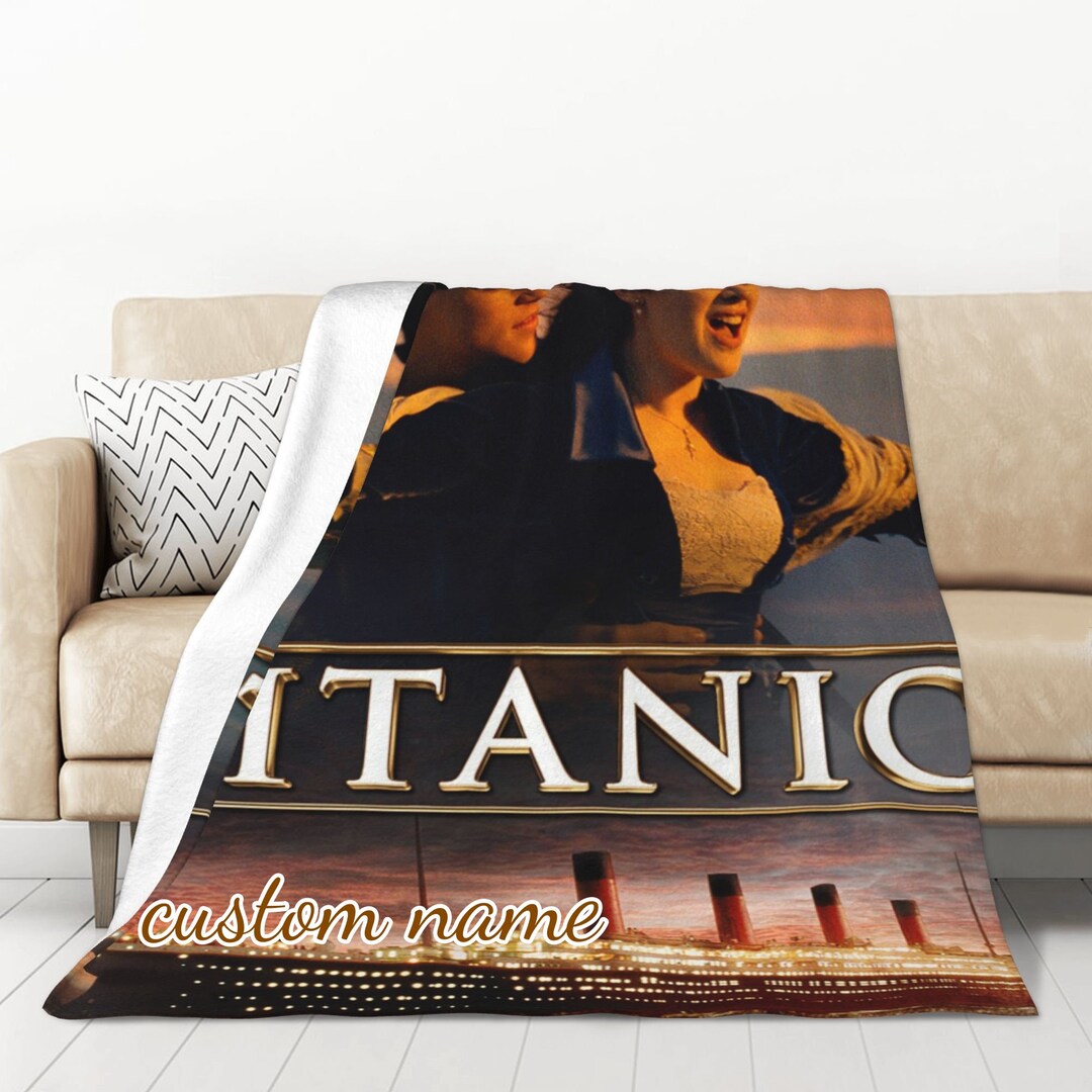 Custom Name Blanket Titanic Tapestry Personalized Blankets Birthday