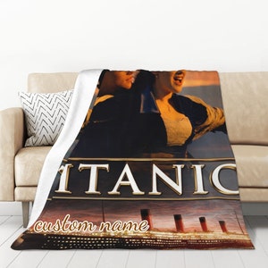 Custom Name Blanket Titanic Tapestry Personalized Blankets Birthday Gift Customized DIY