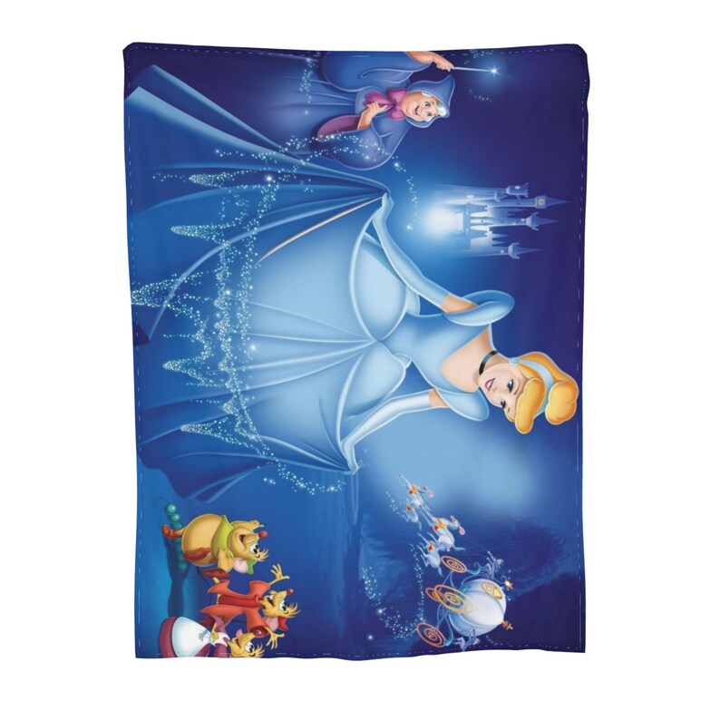 Custom Name Blanket Disney Cinderella Tapestry Personalized Etsy