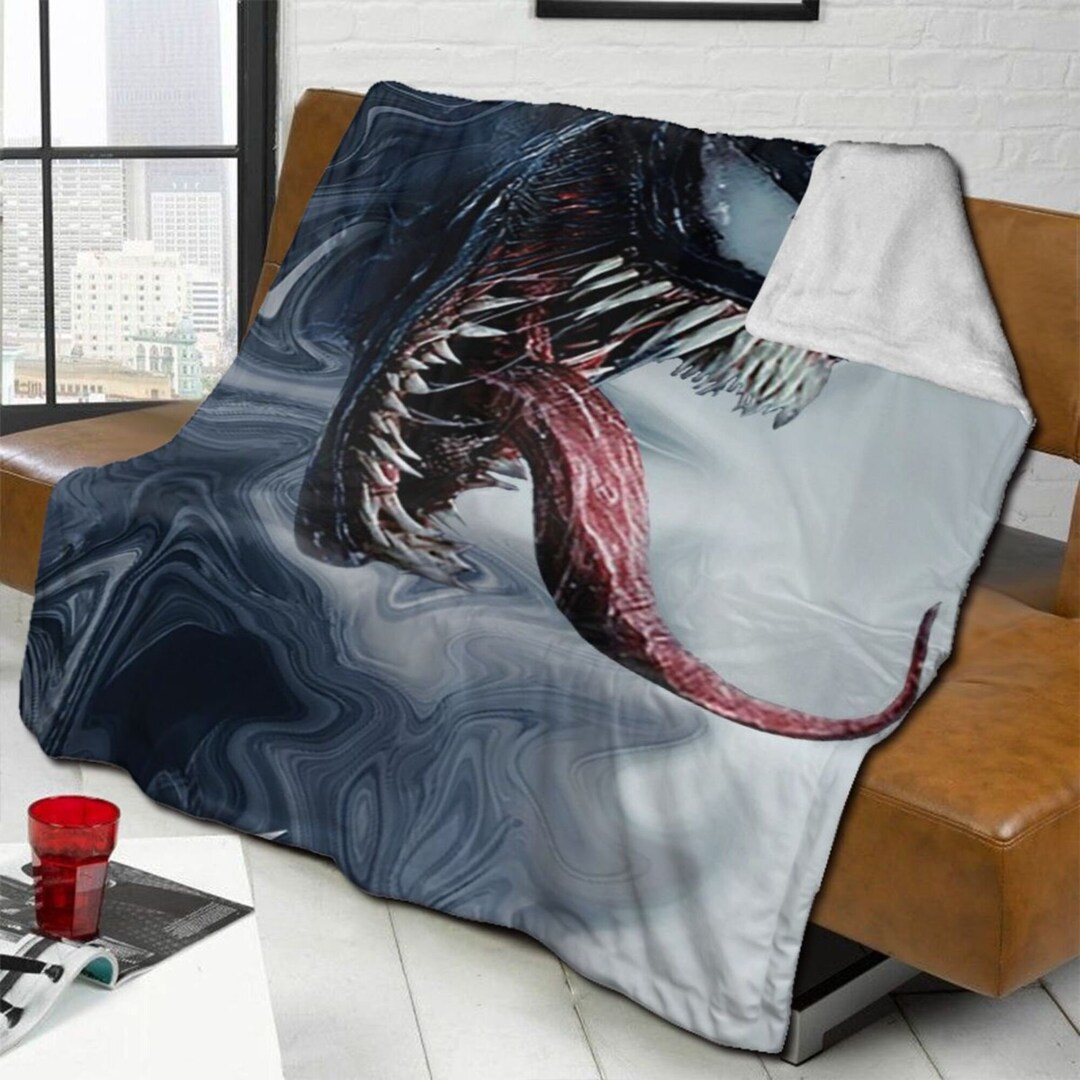 Custom Name Blanket Marvel Movie Venom Tapestry Personalized Etsy
